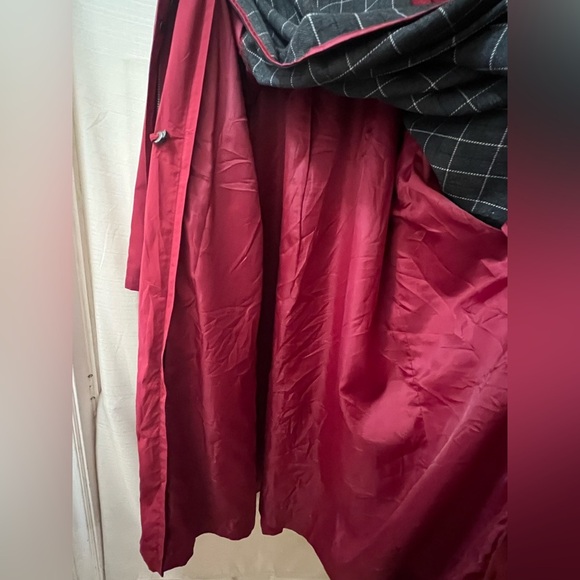 L.L. Bean Women's Vintage Red Size M Winter Jacket Wool Blend Removable Lining - Picture 6 of 10